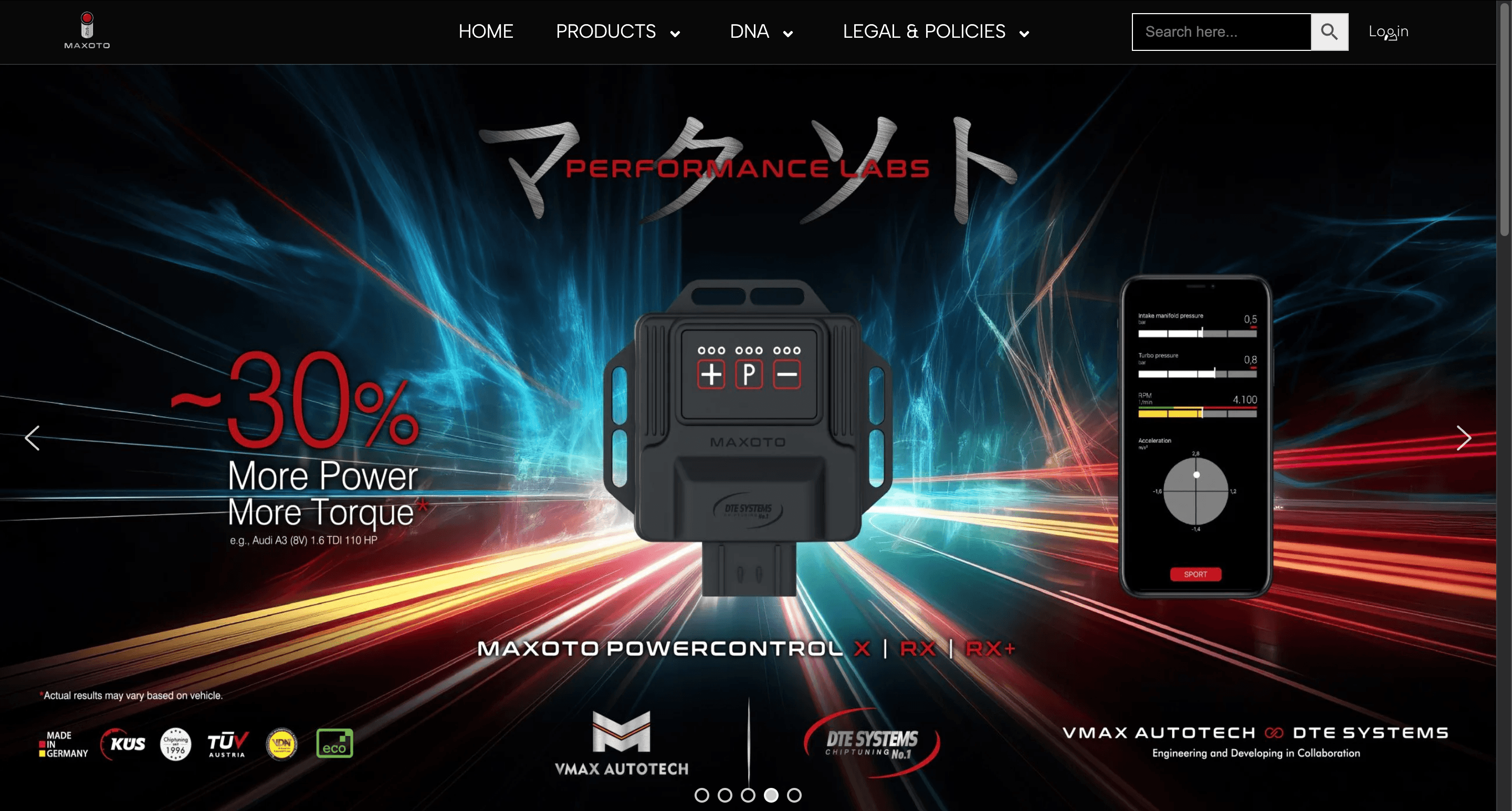 Maxoto — Premium Automotive Performance Tuning. Client project by Ashish Vats